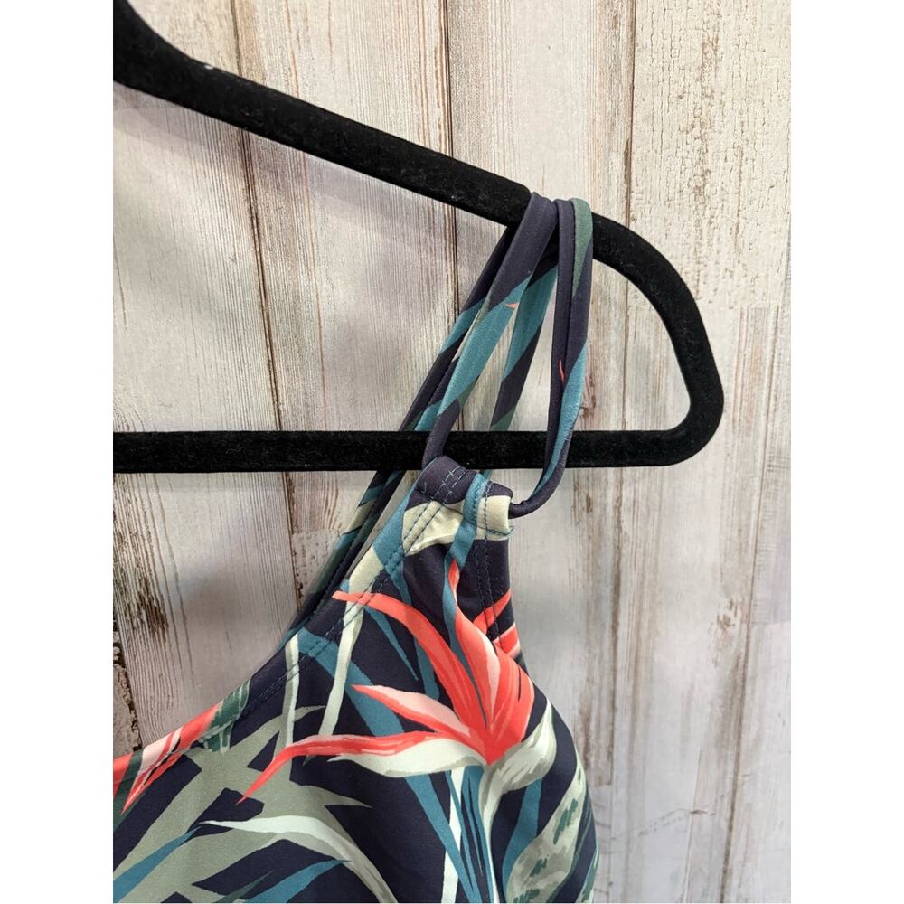 Kona Sol Birds of Paradise Floral One Piece Swimsuit Womens Large Beach Pool - Picture 2 of 5